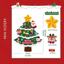 New Felt Christmas Tree Christmas Decorations DIY Felt Christmas Tree Christmas Decorations - Multicolor - View 10