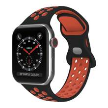 Silikonarmband kompatibel mit Apple Watch Bändern 8 7 45mm 41mm 49 44mm 42mm 40mm 38mm, atmungsaktives Armband kompatibel mit Apple Watch Series 6 5 4 3 SE Ultra