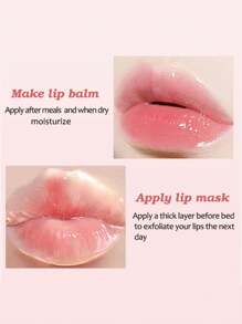 桃子草莓坚果润唇膏护手霜套装礼盒补水保湿秋冬防冻裂修复滋润抚平唇纹礼盒 - 彩色 - 查看 6