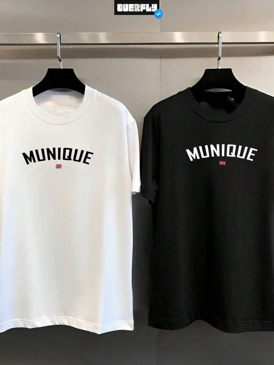 OFFER! Kit 2 For 49.90 Munich Black And White T-Shirt Set Shirt Promotion - 黑與白 - 查看 1