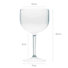 Set Of 5 Gyn Acrylic Glasses For General Drinks 600ml - Trong sáng - Xem 2