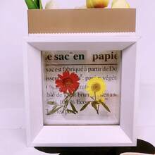 现代简约三角边叶蝴蝶标本相框宝宝照片毕业证明信片身份证奖状木制画架工作室明星礼品相框励志语录 - 多色 - 查看 6