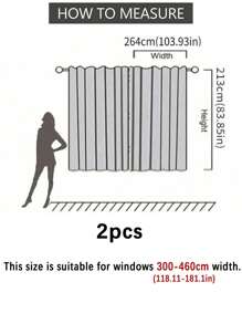 1pc Mint Green Blackout Curtain For Bedroom, Work & Study