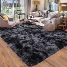 Soft Shag Rugs For Bedroom, Black And Grey Fluffy Shaggy Rugs For Living Room, Luxury Modern Plush Carpet Girls Boys Room Dorm Indoor Home Decor, Upgrade Non-Slip - Dark Gray - View 4