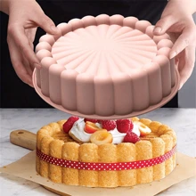 1pc, Deluxe Silicone Cake Mold - Easy-Release Non-Stick Surface, Versatile Multifunctional Design, Perfect For Baking Cakes, Pastries, And Desserts - Ideal DIY Baking Tool For Wedding, Birthday Party, And Everyday Use, Essential Kitchen Stuff And Gadgets - Multicolor - View 3
