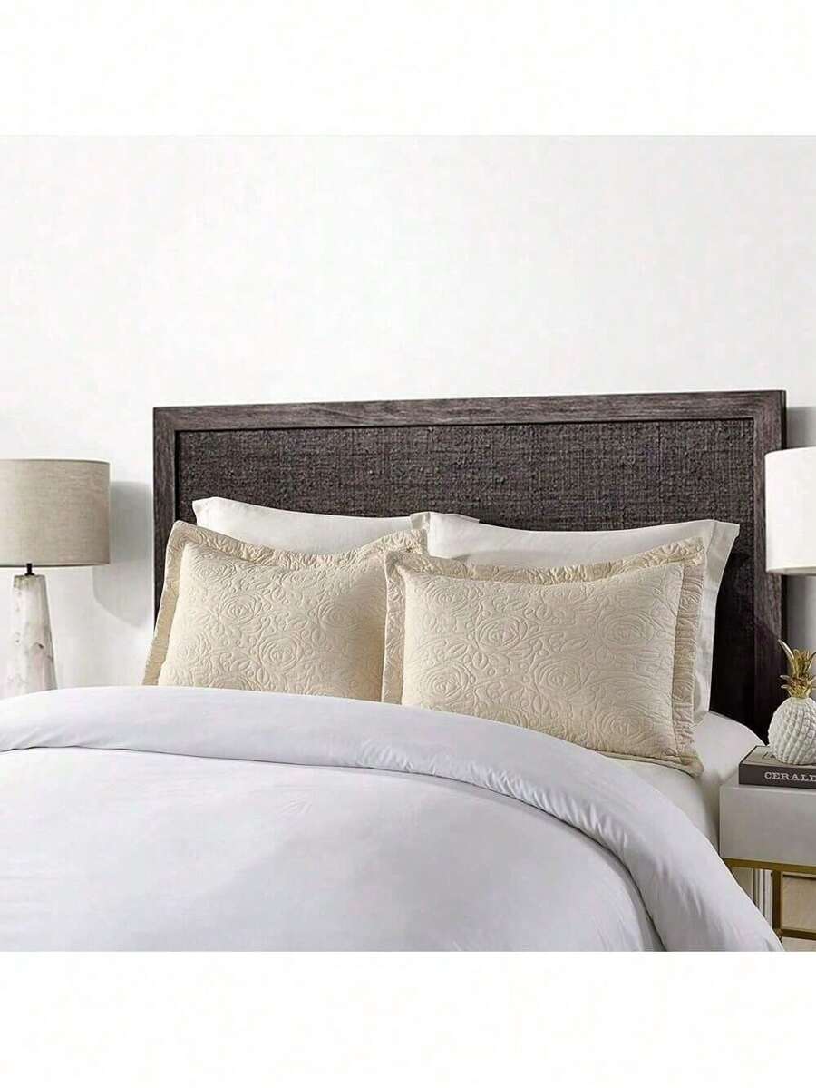 MarCielo 2 Pieces Embroidered Pillow Shams King Size SHEIN USA