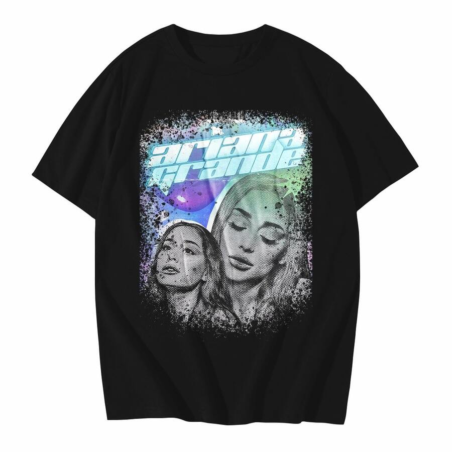 Rock Band T-Shirt Shirt Blouse - 黑色 - 查看 1