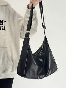 复古斜挎包，新款韩版时尚手提包，大容量单肩包，开学季必备，教师节理想礼物，可定制字母图案，可重复使用，教师包，送给教育工作者的理想礼物，伴娘送给妈妈的礼物，复古风女包，日系街头风女包，新款时尚大容量女包，教师礼物 - 黑色 - 查看 4