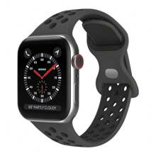 Silikonarmband kompatibel mit Apple Watch Bändern 8 7 45mm 41mm 49 44mm 42mm 40mm 38mm, atmungsaktives Armband kompatibel mit Apple Watch Series 6 5 4 3 SE Ultra