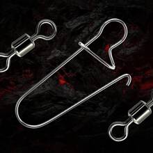 Fishing Swivels Snaps Set, Rolling Bearing Swivel With Duo Lock Snap Connector For Saltwater Freshwater Fishing