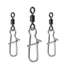 Fishing Swivels Snaps Set, Rolling Bearing Swivel With Duo Lock Snap Connector For Saltwater Freshwater Fishing