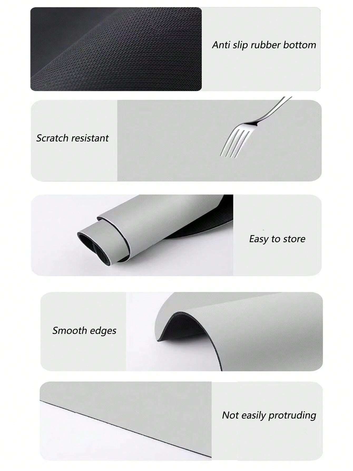 One Pc Pet Feeding Mat, Pet Placemat, Dog Food Mat, Waterproof Dog Food