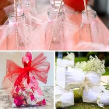 25 yardas de rollo de tul premium arcoíris - suave, ligero, perfecto para DIY tutús, faldas artesanales, decoraciones de boda, cumpleaños y fiesta, envoltura de regalos y talla grande - Unitalla - Ver 10