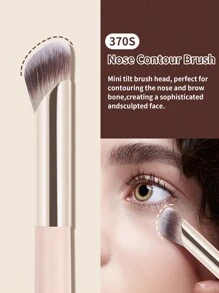 MAANGE 5pcs Professional Facial Makeup Brush Set With Paper Box ,Foundation Brush,Contour Brush,Blush Brush,Eyeshadow Brush,Blending Brush,Makeup Brush With Soft Fiber For Powder,Liquid,Cream For Easy Carrying,Brush For Travel. - 杏色 - 查看 8