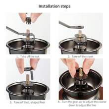 1pc Manual Coffee Grinder - Adjustable Gear And Ceramic Conical Burr Mill, Suitable For Home And Travel Use, Also Great For Back To School Student Supplies