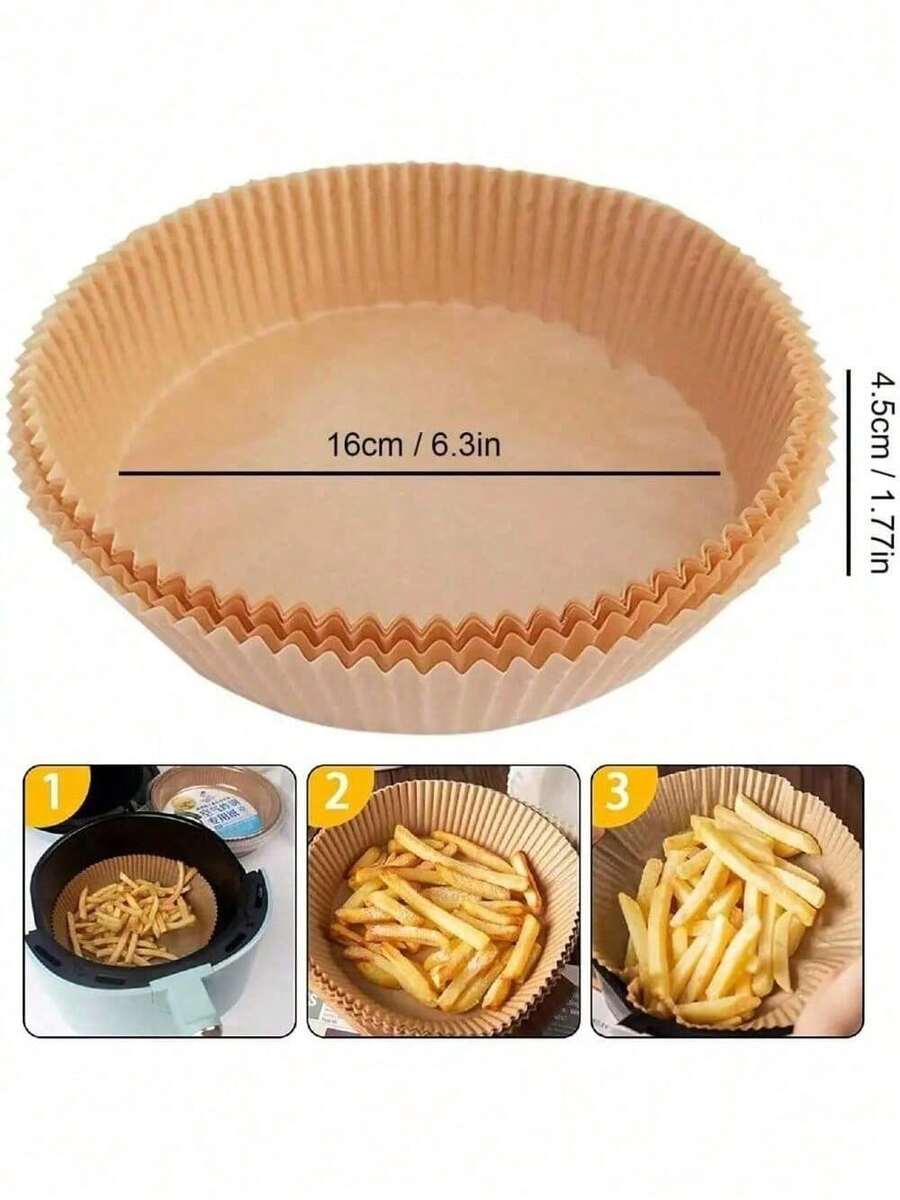 200PCS Air Fryer Disposable Paper Liners, 6.3In Round Air Fryer Pa - 中國 - 查看 1