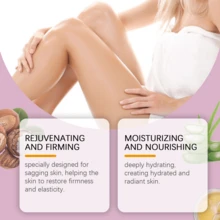 Sữa dưỡng thể Press Pump với Collagen, Hyaluronic Acid, nuôi dưỡng sâu, dưỡng ẩm và cấp nước cho da - tím + trắng - Xem 2