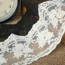 1pc European Style Crown Motif Wedding Lace Applique, Non-Stretch Embroidered Decor For Curtain, Tablecloth, Bridal DIY Accessories - Multicolor - View 5