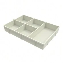 A Multifunctional Silicone Compartment Platter That Can Bbe Used To Pack Cheese, Desserts, Salads, Snacks, Sushi, Hotpot, Etc., With A Total Of 5 Compartments