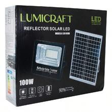100W Reflector Led Con Panel Solar Ip67 Control Luz Blanca Color De La Luz Blanco Frío 9v