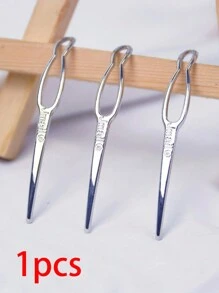CECILLIA WIG 1pc Stainless Steel Bristle Hair Comb For Curly Hair, Professional Sculpting Tool For Braiding And Weaving, Durable Hair Needle For Dreadlocks And Extensions.,Hair Accessories