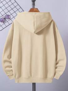 Custom Printed Pocket Design Long Sleeve Funny Hoodie Sweatshirt For Plus Size Men, DNM01