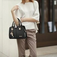 Small Purses And Handbags For Women Ladies Fashion Crossbody Bag Teenage Girls Top Handle Satchel Shoulder Bags Small Totes Bags - 黑色 - 查看 3