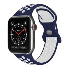 Silikonarmband kompatibel mit Apple Watch Bändern 8 7 45mm 41mm 49 44mm 42mm 40mm 38mm, atmungsaktives Armband kompatibel mit Apple Watch Series 6 5 4 3 SE Ultra
