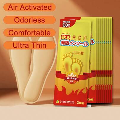 Foot Toe Warmers , Up To 10 Hours Of Heat, Hot Insole Foot Warmers For Feet Men Women, Instant Toe Warmers Disposable Heat Toe Warmers For Ski Thermal, Christmas Gifts, Winter Gloves