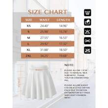 Mini Skirts For Women, Womens Casual Skater Skirt, Basic Versatile Stretchy Flared Summer Mini Skirt - 白色 - 查看 6