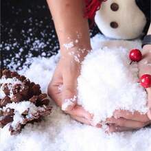 1 pieza de Nieve artificial instantánea, nieve falsa que se expande al activarse con agua, polvo de nieve navideño para utilizar como utilería, decoración de escenario y producción cinematográfica - Multicolor - Ver 11