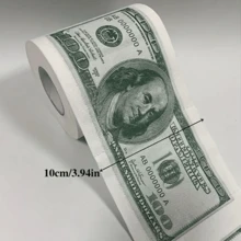 1 rolka papieru toaletowego 100 dolarów, papier toaletowy do użytku domowego do drukowania dolarów, nowatorskie prezenty, produkty do czyszczenia gospodarstwa domowego, artykuły imprezowe, prezenty świąteczne
