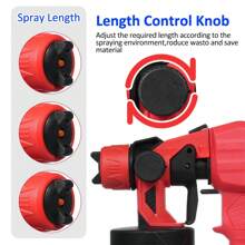 AYYUFE 1 X Paint Sprayer Cordless Paint Sprayer With 4 Nozzles 38000Rpm High Speed ​​3 Modes Adjustable Wide Use Rechargeable Paint Sprayer 10.43" X 10.24"