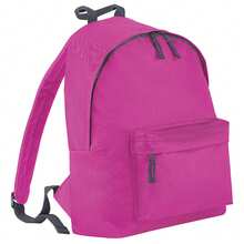Bagbase Fashion Backpack / Rucksack (18 Litres) (Fuchsia/Graphite) - Pink - View 1