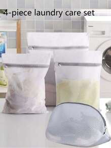 1 pezzo/2 pezzi/3 pezzi/4 pezzi Sacchetti per il lavaggio di scarpe e vestiti, rete per lavatrice sacchetto per il bucato, sacchetto per il lavaggio delle scarpe spesso, sacchetto per la protezione del bucato antidefomazione per la casa, multicolore - taglia unica