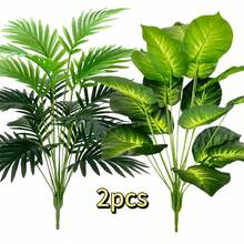人造植物套装，适用于室内/室外、办公室、家居、花园、婚礼装饰、万圣节、感恩节绿色植物装饰、春夏秋冬装饰、不含容器、情人节、礼物 - 綠色 - 查看 7