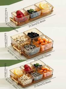 1 件 Ps 托盘，带现代手柄设计，厨房托盘，厨房，圣诞礼物 - 香檳色 - 查看 3