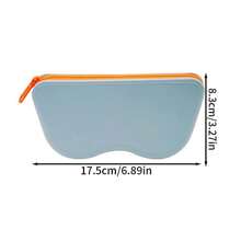 1pc Eyeglasses Carrying Case, Portable Shockproof Silicone Glasses Box For Sunglasses & Eyeglasses, Dust-Proof Storage Bag