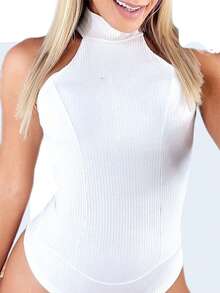 Women Unitards - 黑色 - 查看 4