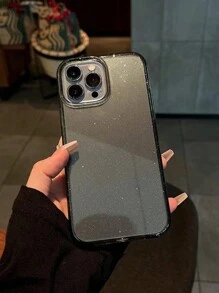 1个时尚亮面透明黑色TPU材质手机壳，兼容 17/17 Pro/17 Pro Max/Air/16/16 Pro/16 Plus/16 Pro Max、7/8/7 Plus/8 Plus/X/XS/XR/XS Max/11/11 Pro/11 Pro Max/12/12 Pro/12 Pro Max/13/13 Pro/13 Pro Max/14/14 Pro/14 Plus/14 Pro Max/15/15 Pro/15 Plus/15 Pro Max - 黑色 - 查看 6