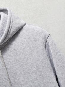 Custom Graphic Print Pocket Decorated Long Sleeve Hooded Funny Sweatshirt For Plus Size Men