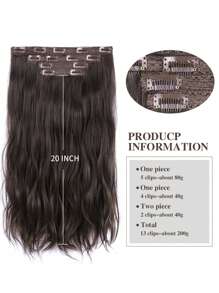 nimoki 夾片長款卷合成纖維接髮