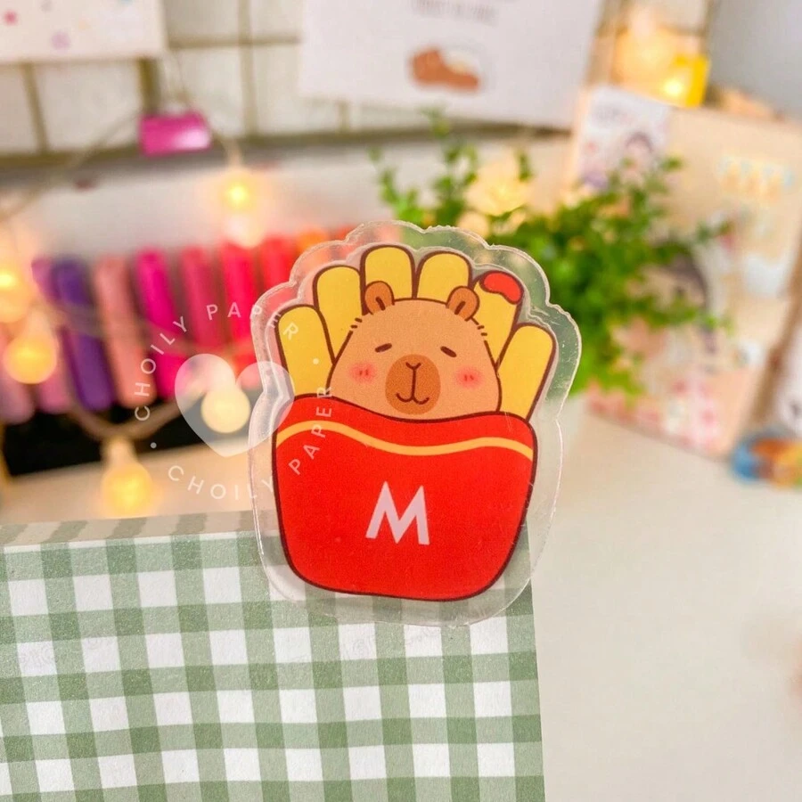 Acrylic Clips Holder - Capivara For Paper Food Packaging - Xem 1