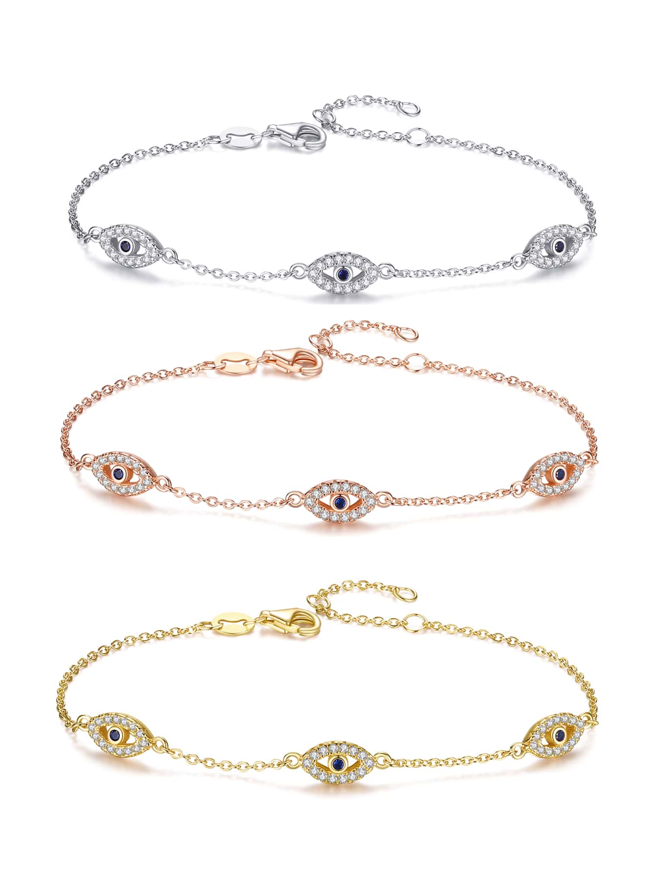 TONGZHE 1 chiếc vòng tay quyến rũ sang trọng bằng bạc Sterling 925, phong cách Hip-Hop thời trang, quà tặng ngày lễ tình nhân/sinh nhật - phong cách 1 - Xem 1