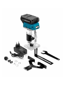 1 件电动木工修边机，手掌切割工具，手动工具修边机，木工修边机路由器工具，木工路由器，木工细木工，木工修边机，紧凑型木制手掌路由器，用于倒角木材或为木工挖孔 - 彩色 - 查看 6