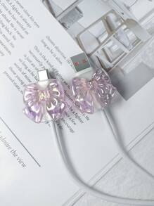 2 Stück USB + Typ-C Datenkabel Schutzkappe, kompatibel mit Huawei / Ladegerät Schutzkappe