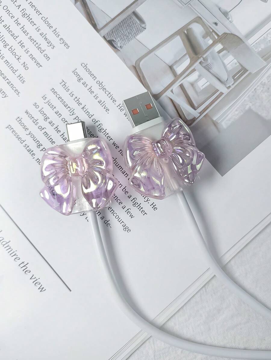 2 Stück USB + Typ-C Datenkabel Schutzkappe, kompatibel mit Huawei / Ladegerät Schutzkappe