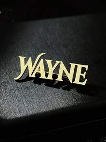 1pc Customized Stainless Steel Name Badge/Brooch, Personalized Jewelry Gift Suitable For Boy And Girlback To School Winter Gift Ideas Boy Girl Valentine's Day