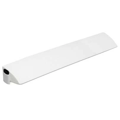 Queen Size Bed Wedge Pillow With Side Pocket, Bolster Triangle Pillow, Gap Filler For Bed, Close The Gap (0-18cm), 152cm X 25cm X 14cm, White