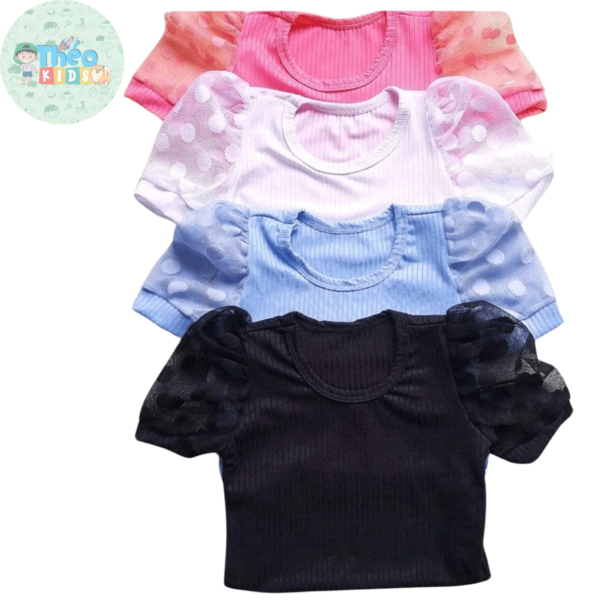 Young Girls Blouses - 白色 - 查看 1